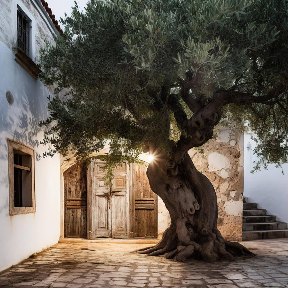 שימוש בעץ זית לעיצוב גינה יפה
