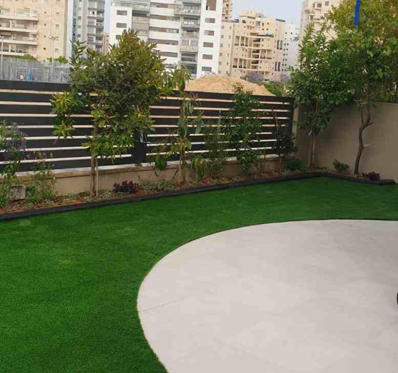 הקמת גינה פרטית באשקלון