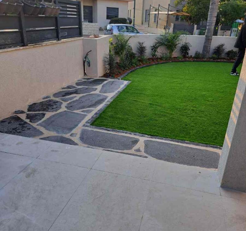 הקמת גינה פרטית בגן יבנה