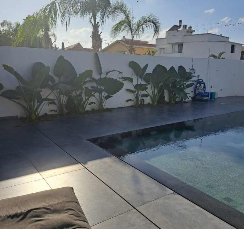 עיצוב גינת יוקרה עם בריכה